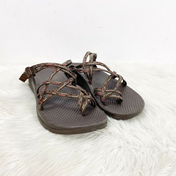 Chaco Shoes - Chaco Brown Strap Slide Zony X Ecotread Sandals